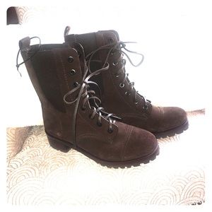 Authentic Tory Burch combat boots